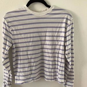 Purple striped long sleeve